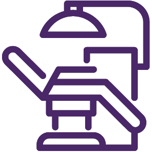 Dental chair icon
