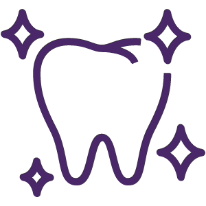 Shining teeth icon